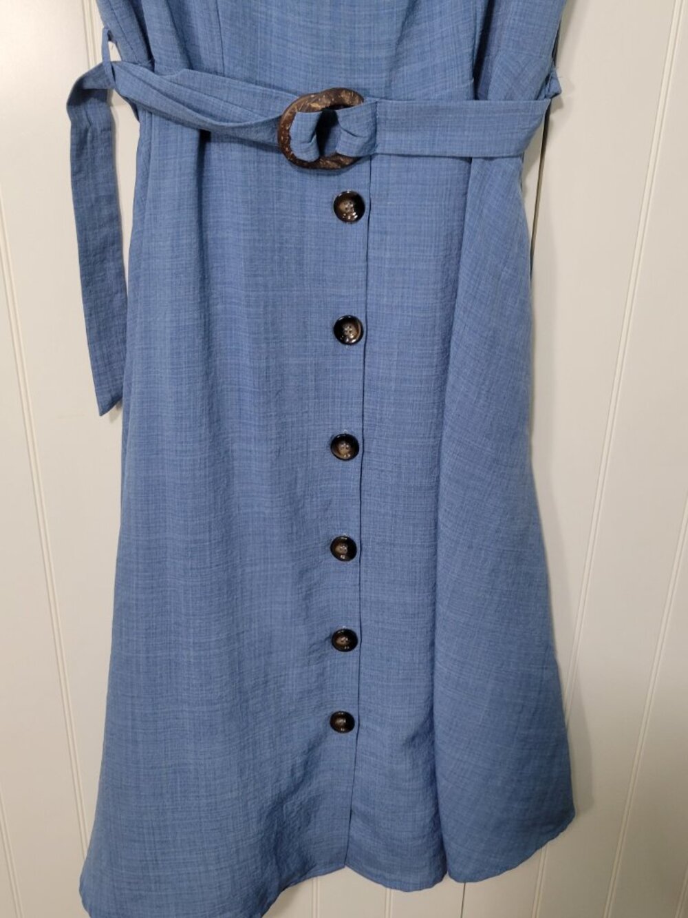 50s 60s Retro Pinup Quiet Luxury Old Money Tank Dress Pockets Fit & Flare Dress - Picture 4 of 13
